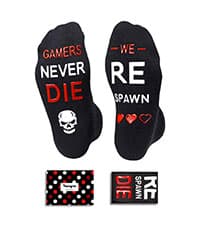 Gamer Gifts for Teens Boys - Video Game Gifts, Gaming Socks for Kids 4-18 Years with Greeting Card