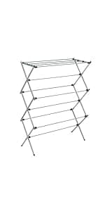 Honey-Can-Do Collapsible Clothes Drying Rack – Durable, Space-Saving Laundry & Towel Rack, Sturdy Clothing Rack for Hanging Clothes Indoors & Outdoors, Steel