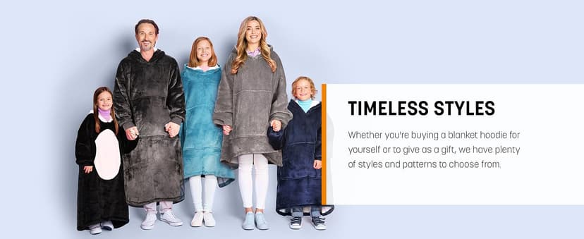 Catalonia Oversized Blanket Hoodie Sweatshirt, Wearable Sherpa Lounging Pullover for Adults Women Men