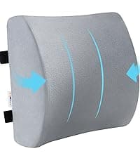 SAIREIDER Seat Cushion and Lumbar Support Pillow for Office Chair, Memory Foam Car Seat Cushions Back Support Pillows, Help Relieve Pain of Back, Lumbar, Tailbone and Sciatic Nerve(Black)