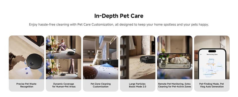 Mova V50 Ultra Complete Robot Vacuum and Mop Self-Cleaning, 24,000 Pa Suction, Liftable Navigation with Obstacle Overcoming and Warm Water Mopping with DuoSolution System Designed for Pets, Black