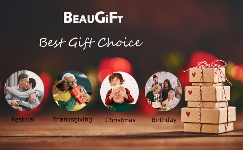 BeauGift Gifts for Grandpa Wooden Clock, Birthday Gifts for Grandpa from Granddaughter Grandchild, Best Grandpa Ever Gifts to My Grandpa Gifts