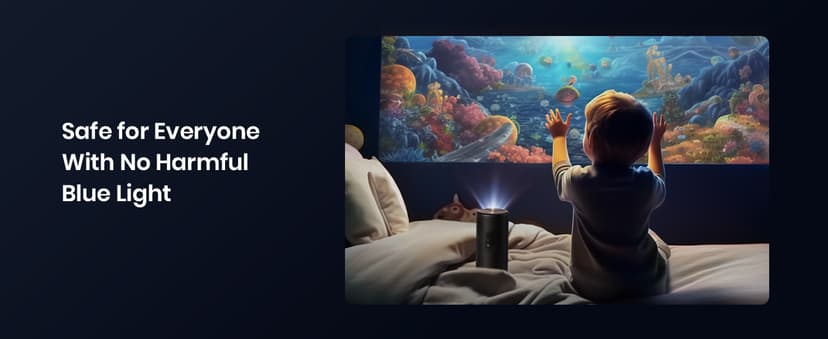 NEBULA Capsule 3 Laser Projector, Upgraded with Google TV and Official Netflix, Mini Smart TV Projector with Wi-Fi, Outdoor Portable Projector, Dolby Digital, 120-Inch Screen, 2.5H Built-In Battery