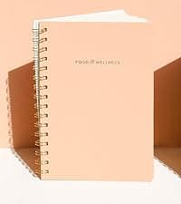 Kunitsa Co. Recipe Notebook - Keepsake Gift, Hardcover Blank Recipe Book to Write In Your Own Recipes with Journaling Prompts About the Chef, 100 Recipes, Dark Pine