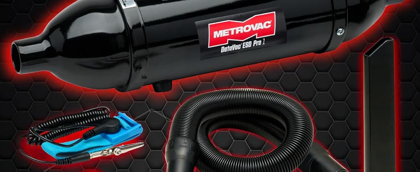 METROVAC DataVac® ESD Safe Pro Series MDV-1ESD, Compact Computer Vacuum & Blower for Electronics, Anti-Static, HEPA Filtration, and Durable