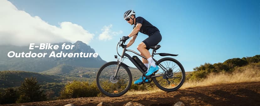 Electric Bike - Electric Bike for Adults 500W, Up to 55 Miles, 20MPH Electric Mountain Bike, 26'' Tires Lightweight E-Bike for Commuting Mountain Road Sand