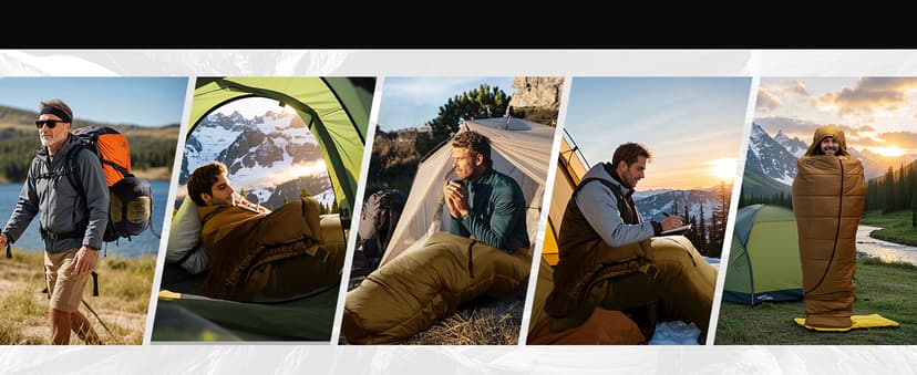 Mummy Sleeping Bag for Adults, 25℉-36℉ Cold Weather Backpacking Sleeping Bag, Lightweight 3-4 Season Winter Camp Bag with Adjustable Hood & Compression Sack, Machine Washable