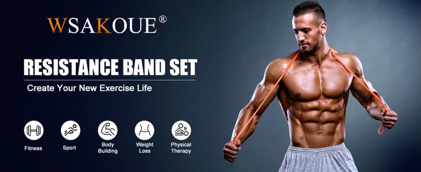 Pull Up Bands, Resistance Bands, Pull Up Assistance Bands Set for Men & Women, Exercise Workout Bands for Working Out, Body Stretching, Physical Therapy, Muscle Training