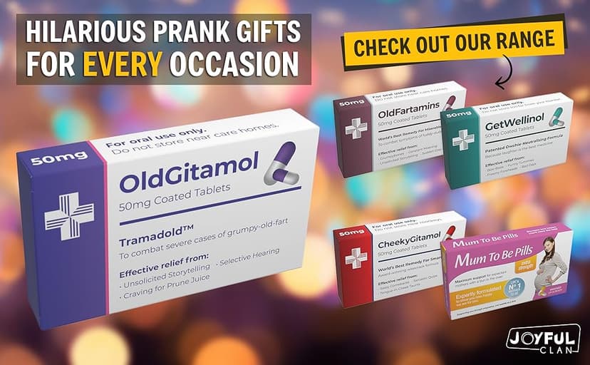 Funny Joke Pill Box Prank - Gag Gifts for Men & Women – Funny Gifts for Him or Her – Unique Inappropriate Novelty Gift – Birthday Gifts for Women – Rude Silly Presents for Boyfriend Dad Uncle