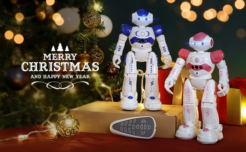 KingsDragon RC Robot Toys for Kids, Gesture & Sensing Programmable Remote Control Smart Robot for Age 3 4 5 6 7 8 Year Old Boys Girls Birthday Gift Present