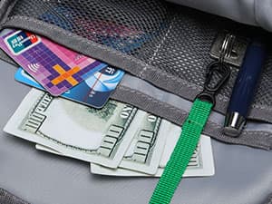 WATERFLY Crossbody Sling Backpack Sling Bag Travel Hiking Chest Bag Daypack (Black)