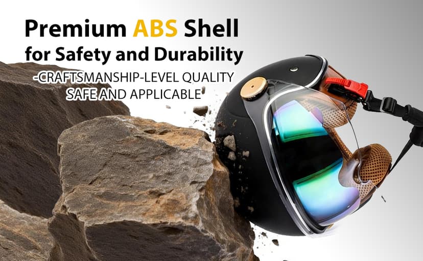 Retro Bluetooth 3/4 Open Face Motorcycle Half Helmet for Men Women - Dual Visors DOT Approved Lightweight Vintage Motorbike Helmet for Scooter Moped ATV Street Dirt Bike Commuting