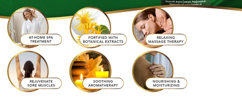 Cosmetasa Sore Muscle Massage Oil for Massage Therapy with Roller - All Natural, Cruelty-Free Massage Oils for Muscle Relaxing & Joint Comfort - Arnica Extract with Lavender & Chamomile Oil (8.8 oz)