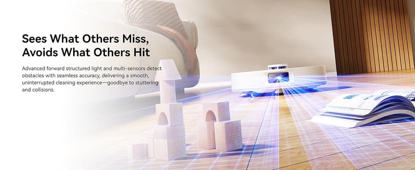 NARWAL Freo S Robot Vacuum and Mop Combo, 8000Pa Suction, 180 Days Hands Free, Self-Emptying Base, LDS Navigation, Obstacle Avoidance, Robot Vacuum Cleaner for Pet Hair & Hard Floors