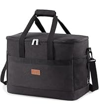 Lifewit Medium Lunch Bag Insulated Lunch Box Soft Cooler Cooling Tote for Adult Men Women, Black 12-Can (9L)