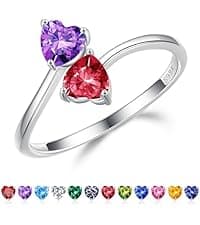 Iefil Christmas Gifts for Women Wife - 925 Sterling Silver Heart Initial Necklace, Anniversary Birthday Gifts for Women, Jewelry Gift for Wife Girlfriend Mom