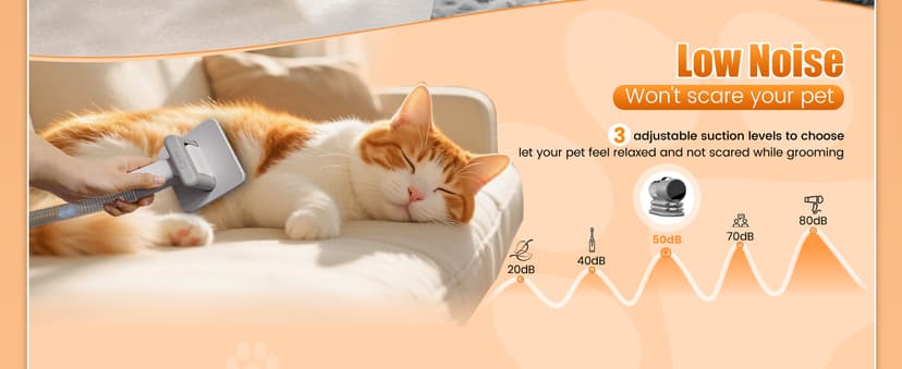 AIRROBO Dog Grooming Vacuum and Kit with Clipper Nail Trimmer Grinder, 12000Pa Pet Vacuum for Shedding Grooming, 2L Large Capacity Dog Hair Vacuum with 8 Pet Grooming Tools, PG100 Plus