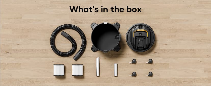 DeForce Cordless Ash Vacuum, for DeWalt 20V Max Battery, 4-Gallon Portable Vacuum Cleaner, Black, with Hose Nozzles HEPA Filters Wheels, for Pellet Wood Stove BBQ Grill (Bare Tool ONLY)