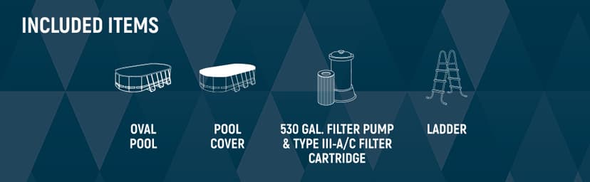 Bestway Power Steel Swim Vista 14’ x 8'2" x 39.5” Above Ground Pool, Oval Metal Frame Outdoor Swimming Pool Set with Filter Pump, Ladder, and Cover