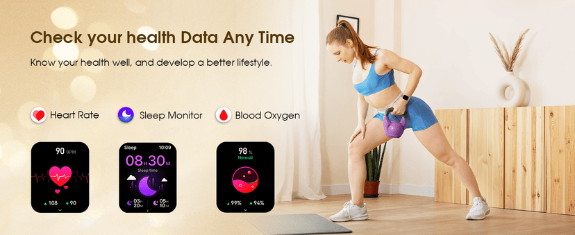 HXQHSTBG HXQHSTBG Smart Watch for Women (Answer/Make Calls) 1.83" HD Health Tracker Smartwatch with 3 Bands/Heart Sleep Rate, 120+ Sports Modes IP68 Waterproof Compatible Android iPhone Phones, Rose Gold