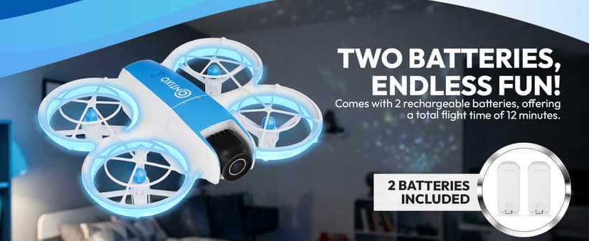 Contixo F15 Astro Mini Drone with 2.4" Screen Remote – 720P HD Dual Camera, Live Video Display, Optical Flow Hover, One-Key Takeoff/Landing, 360° Stunts, 2 Batteries, Beginner Drone for & Adults