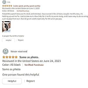 BUREI Men Watches Fashion Analog Stainless Steel Quartz Waterproof Watches,Gift for Men.