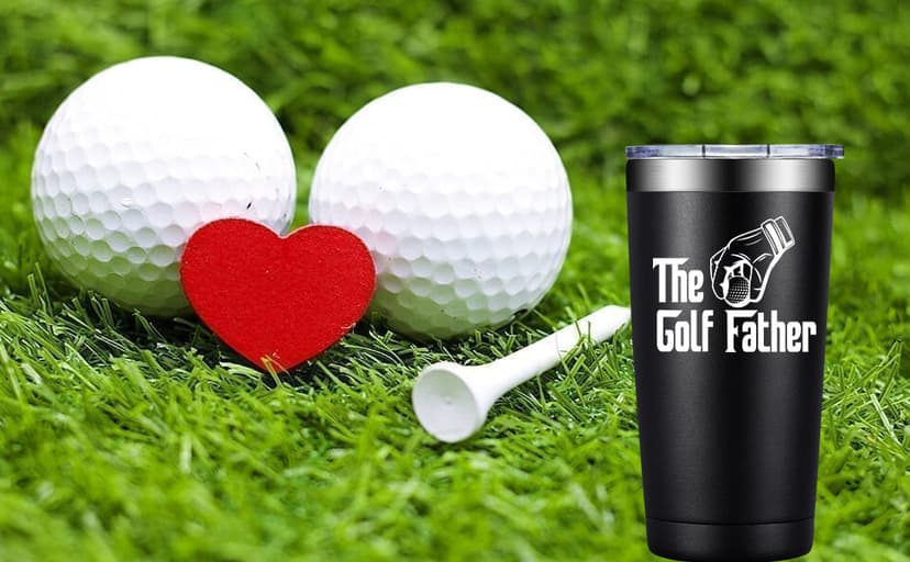 Grifarny Golf Gifts for Men - Fathers Day Golf Gifts for Dad, Grandpa, Papa, Husband, Golfers, Golfing Lovers - The Golfs Father Tumbler Mug 20oz