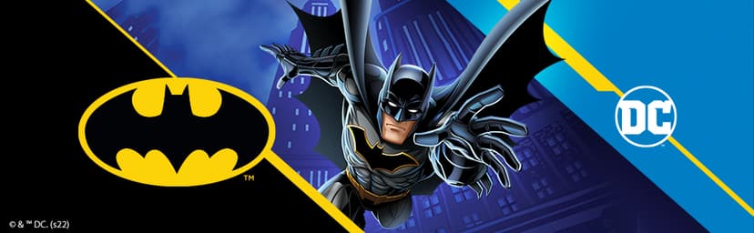 Batman Kids Bath/Pool/Beach Super Soft Cotton Terry Hooded Towel Wrap, 24" x 50", By Franco