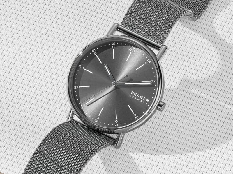 Skagen Signatur Minimalist Men's Watch with Stainless Steel Bracelet, Mesh or Leather Band