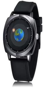 MINILUJIA Waterproof World Map Watches for Men Classic Earth Globe Moon Sun Rotating Eye-catching Cool Unique Mens Watches