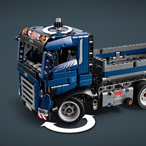 LEGO Technic Tipping Dump Truck Toy - Construction Truck Building Toy for Kids, Boys and Girls, Ages 9+ - Gift for Birthdays - W/Realistic Features - 42203 B0DJ1D4SHD