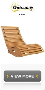 Outsunny Outdoor Wooden Rocking Chair, Single-Person Rustic Adirondack Rocker with Slatted Seat, High Backrest, Armrests for Patio, Garden and Porch, Natural