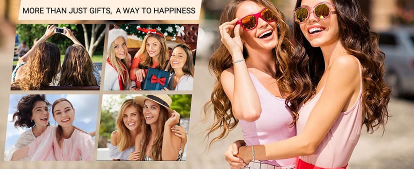 UNGENT THEM Infinity Love Heart Bracelets for Women Her Happy Birthday Valentines Christmas Presents