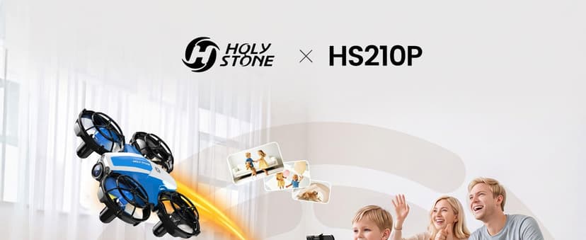 Holy Stone Mini FPV Drone with 1080P HD Camera for Kids & Beginners, RC Nano Quadcopter with Optical Flow Hover, Gesture Control, 3D Flips, 3 Batteries, Great Gift Toy for Boys and Girls, HS210P Blue