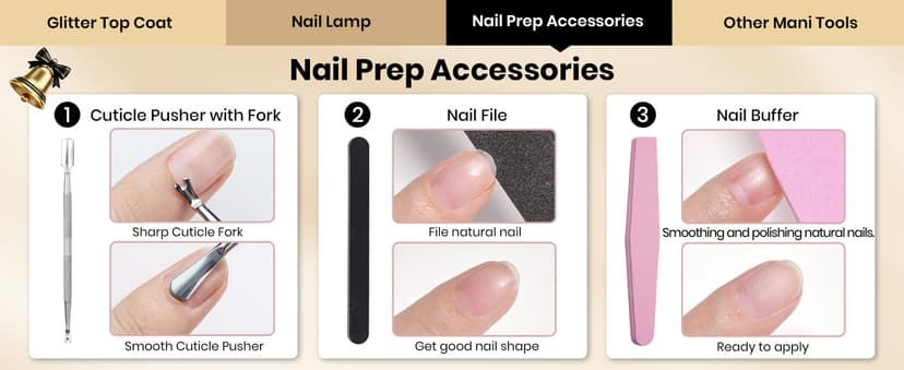 Beetles Gel Nail Polish Kit with U V Light -54 Pcs Gel Nail Kit Four Seasons Glow 32 Colors Set with Base Matte & Glossy Top Coat Soak Off Home Salon DIY Manicure Christmas Gifts for Women Teen Girls