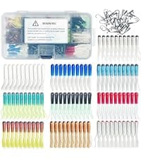 FREE FISHER Ice Fishing Reels 3.2:1 Gear Ratio Ultra Smooth 3+1Ball Bearings Strength CNC-machined Aluminum Inline Ice Fishing Reel with Left/Right Hand Retrieve