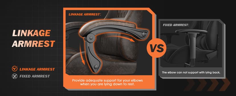 Ferghana Vintage PU Leather Gaming Chair, High Back Gamer Chair with Massage, Ergonomic Computer Office Chair with Footrest for Adults, Racing Style Reclining Video Game Chair Chestnut Brown