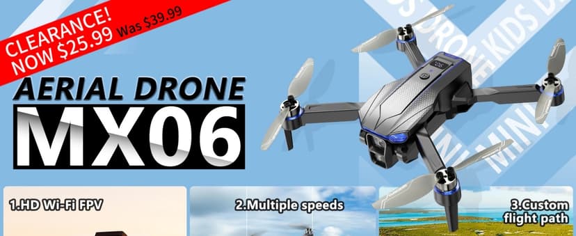 Foldable FPV Drone for Kids & Adults, Clearance! 1080P HD Camera, Carrying Case, Gesture Control Selfie, Altitude Hold, One-Key Takeoff/Landing, 3D Flips——Only $25.99
