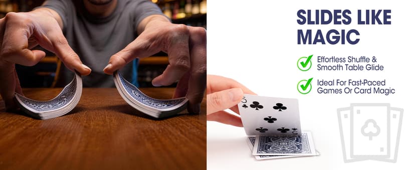 Playing Cards, 26 Decks of Cards Bulk Standard Size Poker Cards, Perfect for Classic Card Games, Party Games, Blackjack, Card Games for Families & Magic Performances (Red/Blue)
