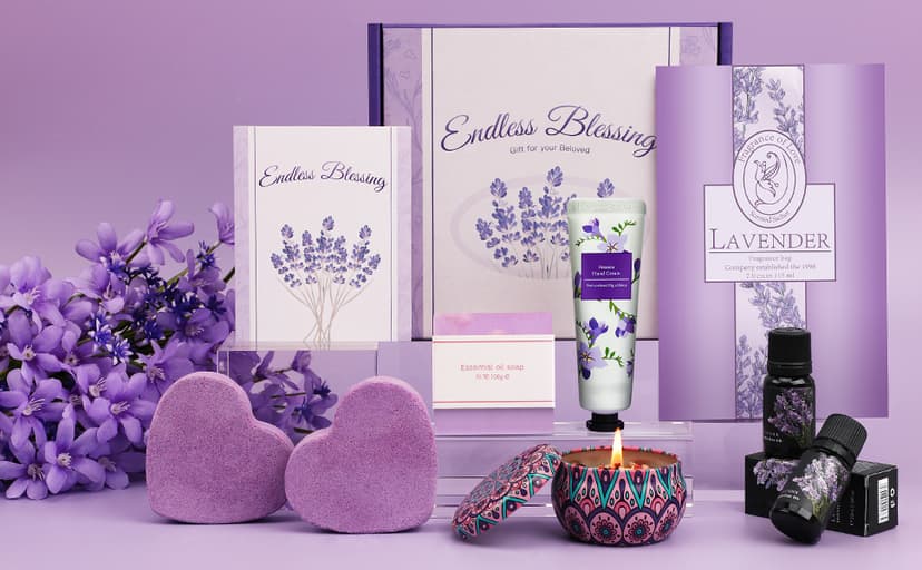 Birthday Gifts for Women, Spa Gifts Baskets for Women, Relaxation Self Care Kit, Care Package Box for Woman, Giftware Idea for Mom, Wife, Friends, Sister, Daughter