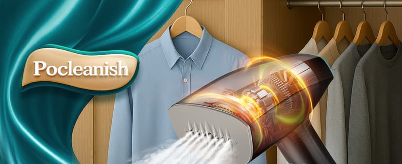 Steamer for Clothes, 1900W Strong Penetrating Steam Portable Handheld Garment Steamer Clothes Steamer with 3 Steam Settings, Fabric Brush, 300ml Big Capacity, Travel Steamers Iron Safe Removes Wrinkle