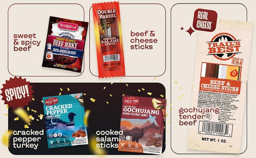 Mens birthday gift ideas: Jerky birthday basket & happy birthday gift card - birthday gifts for men & husband birthday gift Jerky Birthday Gift Basket - Birthday Gifts for Men, Dad Birthday Gift Idea B0HDWSKW5Q