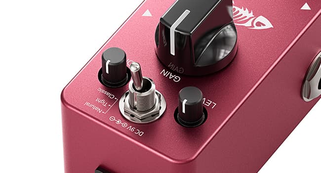 Donner Distortion Guitar Pedal, Morpher Mini Distortion 3 Modes Natural, Tight, Classic Crunch 80s Metal for Electric Guitar True Bypass