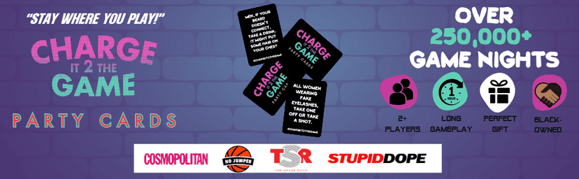 Charge It 2 The Game Drinking Cards – 90-Card Adult Party Game for Bachelorette Parties, 21st Birthdays, and Game Night Fun