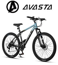 AVASTA Vela Hybrid Bike for Adult Women Female Lightweight Step Through 26 Inch High Tensile Steel Frame City Commuter Comfort Lady Bicycle, 6-Speed, Multiple Colors