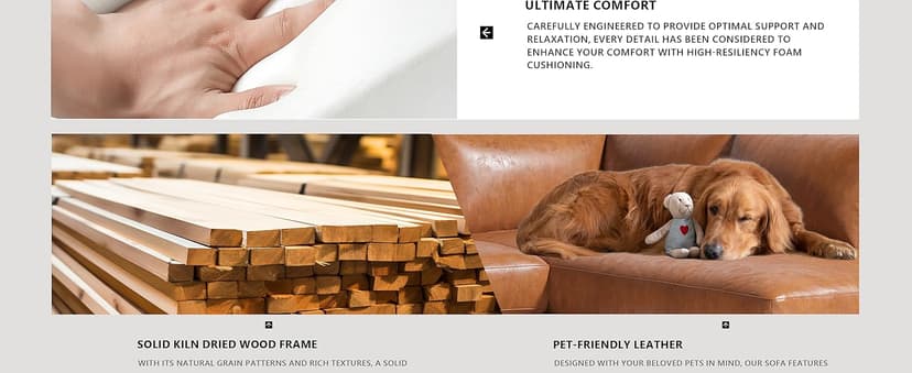 Valencia Serena 108" Full Leather Sectional Sofa with Left Bumper | Nappa 11000 Leather, Modern Low Profile Lounge Sofa | L Shaped Couch for Living Room Furniture,Cognac