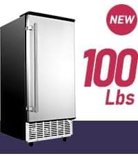 Commercial Ice Maker Machine 500LBs/Day with Filter, 250LBs Storage Bin, SECOP Compressor&ETL Approval Industrial Ice Machine, Auto-Cleaning, Ice Ready in 8-20mins, Cafe/Bar/Business/RST.
