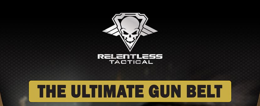 Relentless Tactical The Ultimate Leather Gun Belt | Made in USA | Concealed Carry EDC Belt for Men