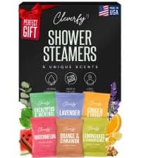 Cleverfy Shower Steamers Aromatherapy for Women and Men – Self-Care Shower Bombs for Stress Relief and Relaxation – 6 Tablets