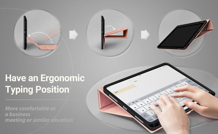 Antbox for iPad Pro 13 Inch Case M5 2025/M4 2024, Built-in Pencil Holder, Supports Pencil Pro/(USB-C), Auto Sleep/Wake Function PU Leather (Brown)